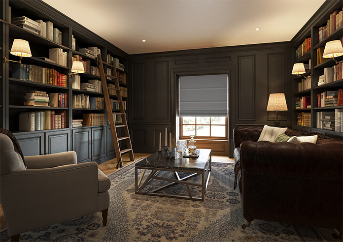 Menton, Tempered Grey - Roman Blind - Image 6